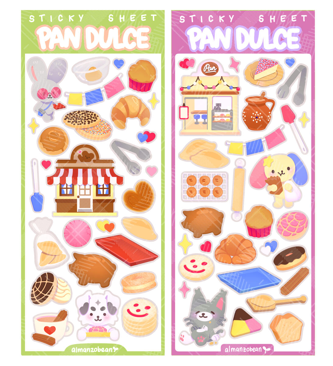 pan dulce sticker sheets